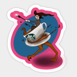 Starbucks witch Sticker